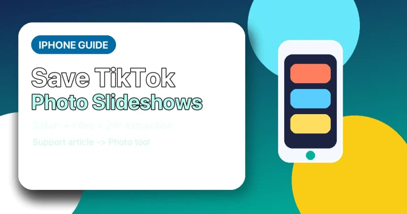 How to Download TikTok Photo Slideshows on iPhone