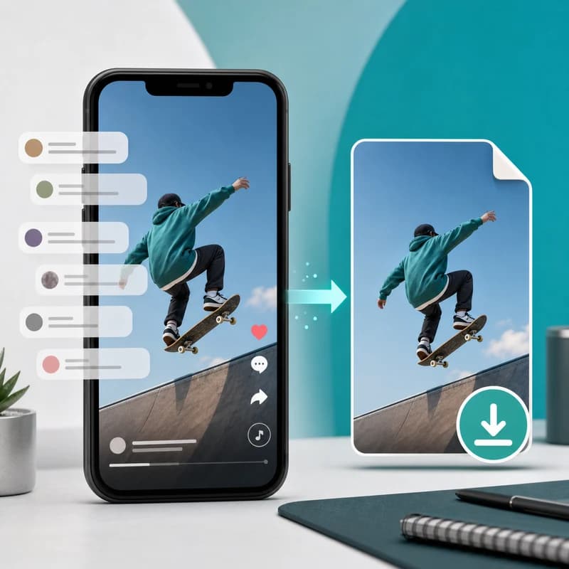 Cách Tải Video TikTok Không Dính Bình Luận Trên Màn Hình [2026]
