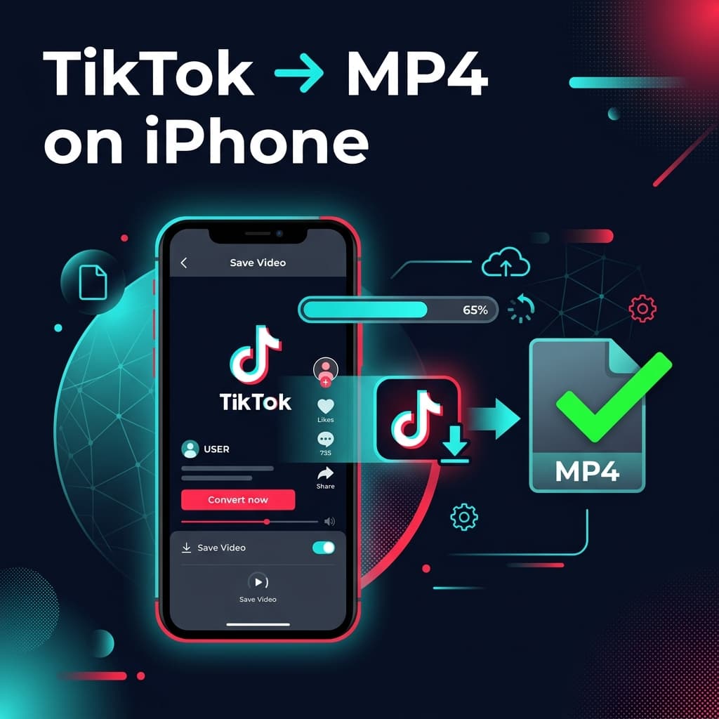 How to Convert TikTok to MP4 on iPhone Without Watermark [2026]