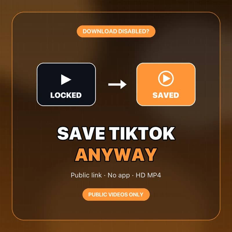 How to Download a TikTok When the Creator Turned Off Downloads [2026]