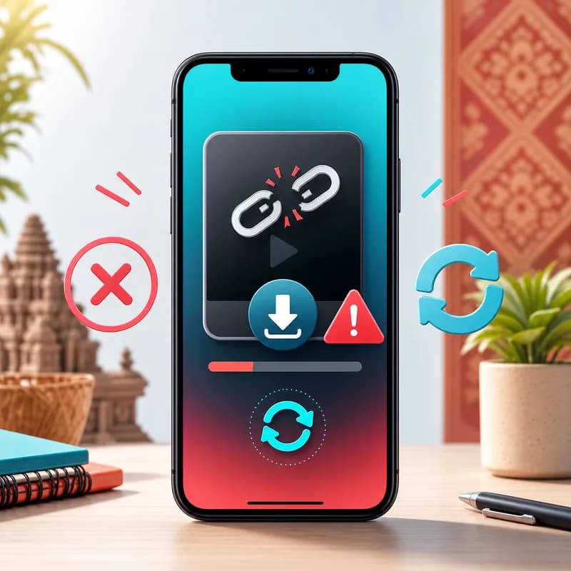 TikTok Download មិនដំណើរការ? មូលហេតុ និងវិធីជួសជុល [2026]
