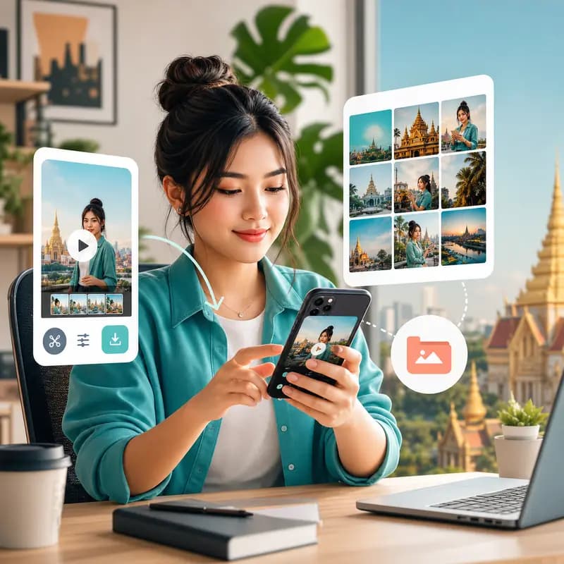 របៀបរក្សាទុក TikTok Draft ទៅ Gallery ដោយមិនបាច់ផុស [2026]