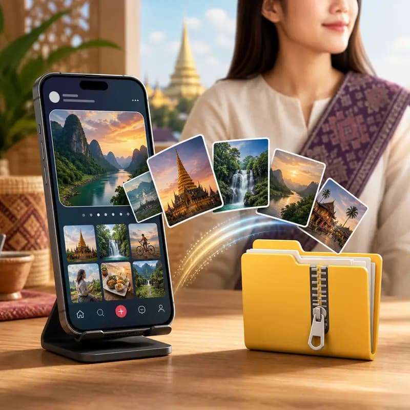 ວິທີດາວໂຫລດຮູບ TikTok Slideshow ເປັນ ZIP ໃນ iPhone, Android ແລະ PC [2026]