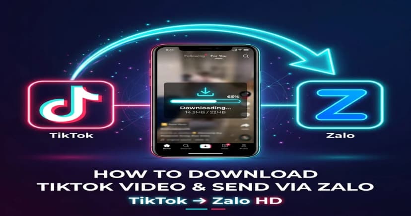 Cách Tải Video TikTok Gửi Zalo Không Logo, Giữ Nguyên Nét HD [2026]