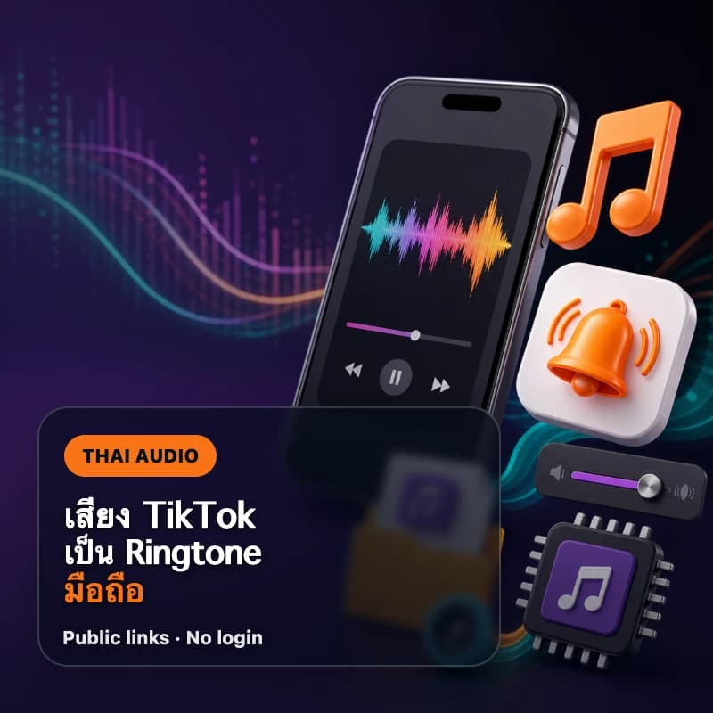 โหลดเสียง TikTok เป็น Ringtone บน iPhone และ Android อย่างไร [2026]