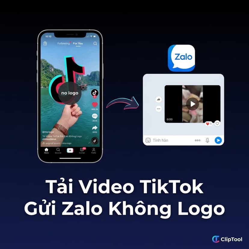 Cách Tải Video TikTok Gửi Zalo Không Logo, Giữ Nguyên Nét HD [2026]